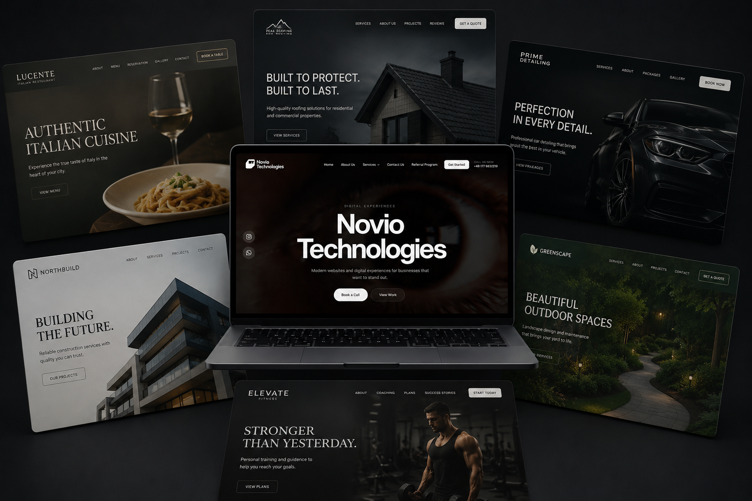 Website showcase by Novio Technologies