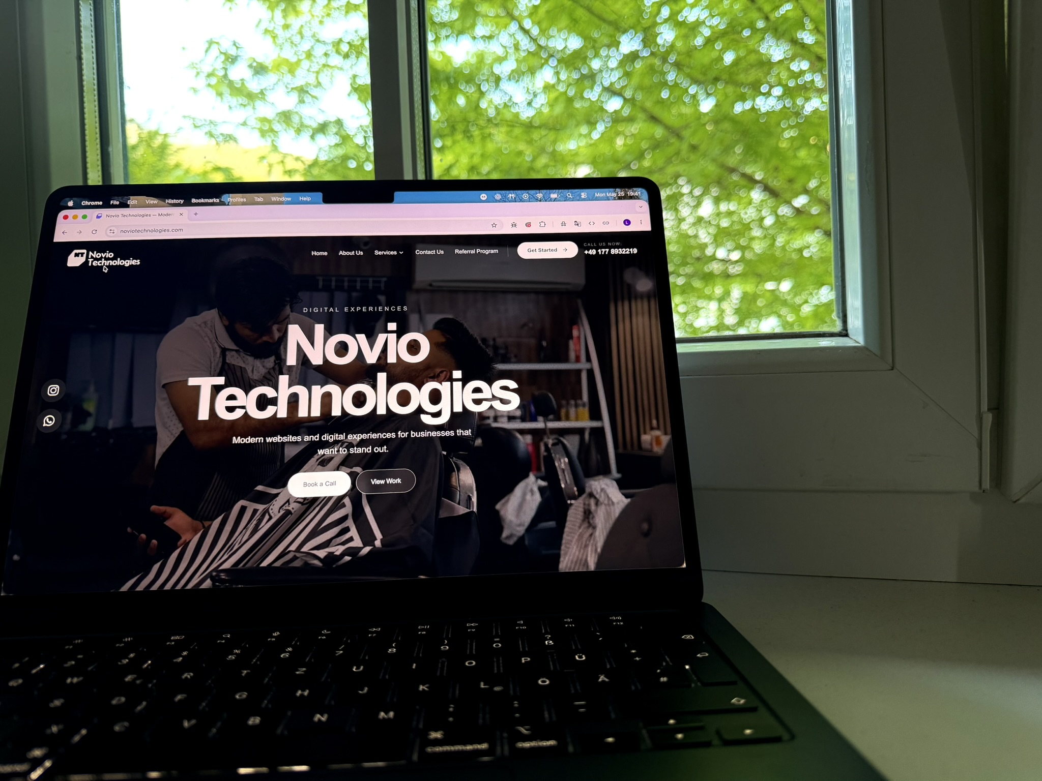 Novio Technologies website preview